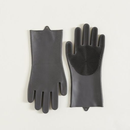 [4110975] SET X 2 GUANTES MULTIUSO DE SILICONA GRIS 33X13CM