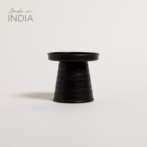 [4110906] CANDELABRO PALI NEGRO 9X10,5 CM