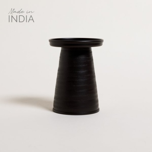 [4110921] CANDELABRO PALI NEGRO 10,5X14 CM