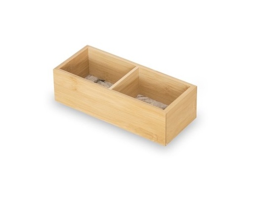 [165661] BAN BAMBOO C/DIVISIONES BASE MARMOL 23X10X6,5CM