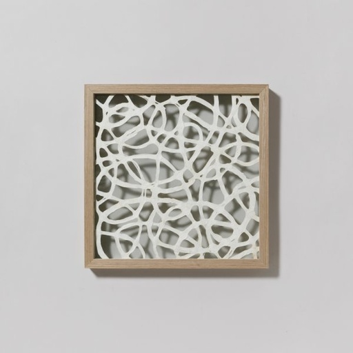 [4111038] CUADRO VIDRIOS MADEJA 40X40 CM VASSA HOME