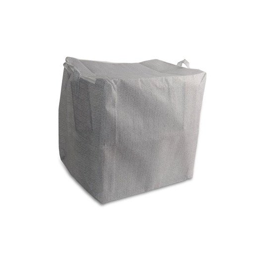 [2561042] BOLSA DE GUARDADO CON CIERRE GRIS ESPIGADA 48X44X48CM 110L