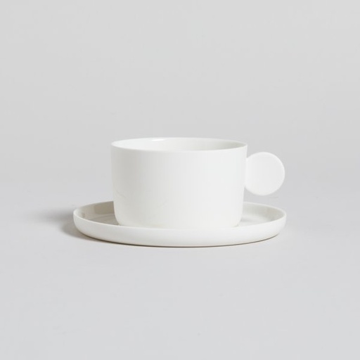 [4111071] TAZA Y PLATO CAPRI 200 ML VASSA HOME