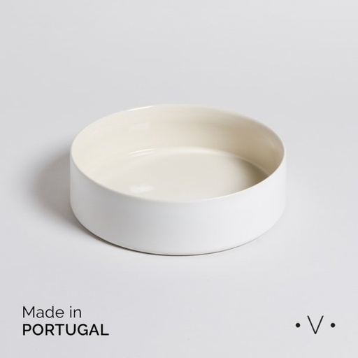 [4111091] ENSALADERA LAGOA CREAM 26 CM VASSA HOME