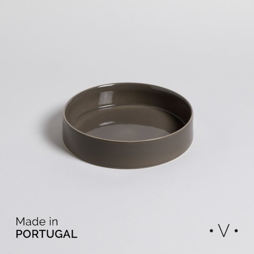 [4111130] ENSALADERA LAGOA TAUPE 22,5 CM VASSA HOME