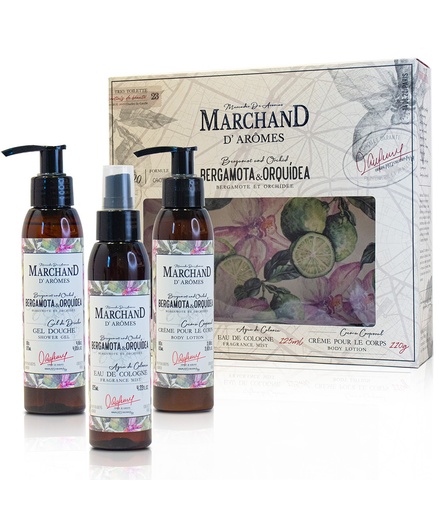 [130361] COFFRET SPECIAL TRÍO TOILETT MARCHAND D AROMES BERGAMOTA Y ORQUÍDEA