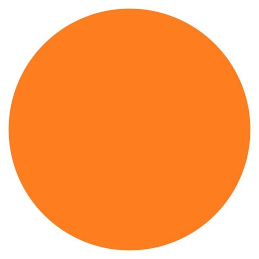 [146035] INDIVIDUAL PVC REDONDO 40 CM NARANJA