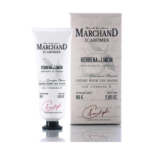[130376] CREMA DE MANOS MARCHAND D AROMES VERBENA Y LIMON 80 G